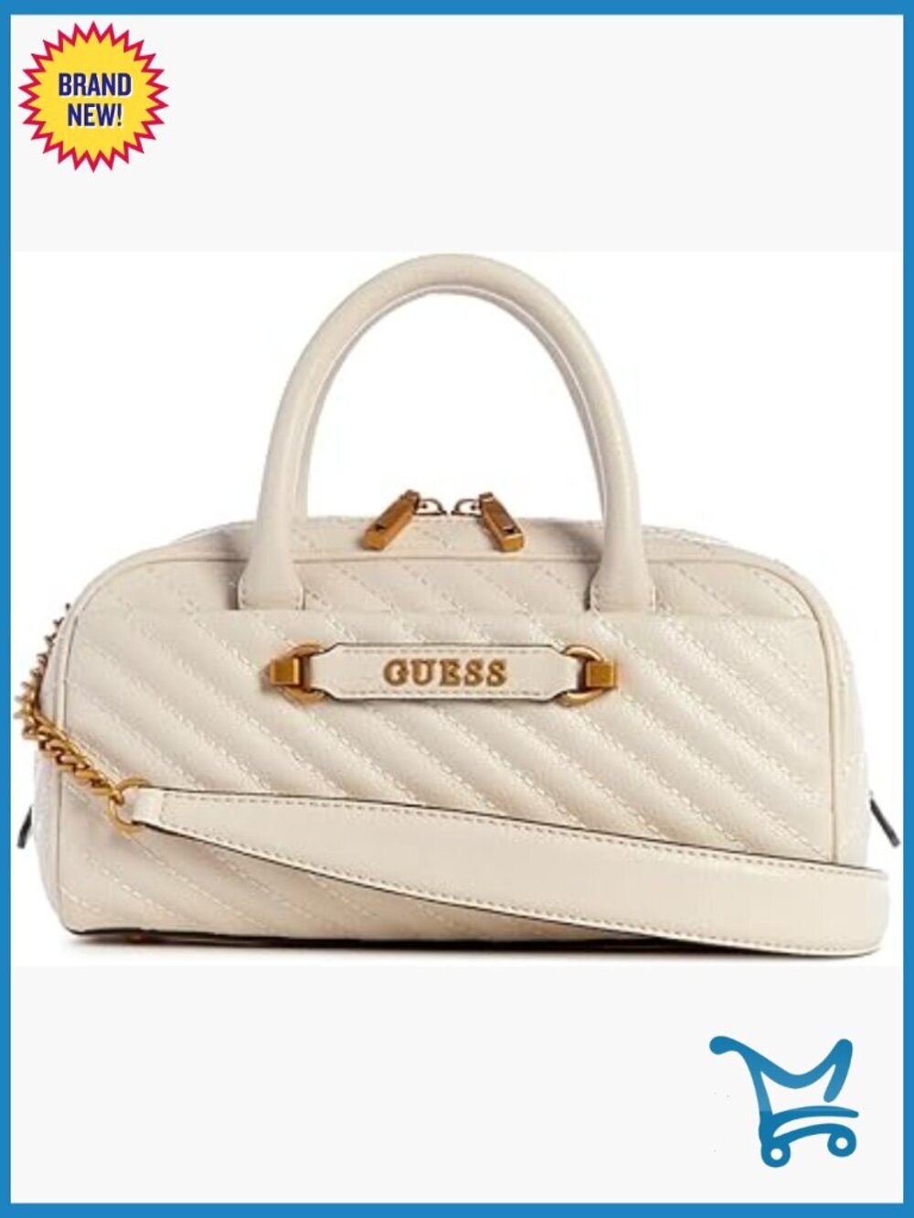 Quilted Pebble PU Satchel with Adjustable Crossbody Strap